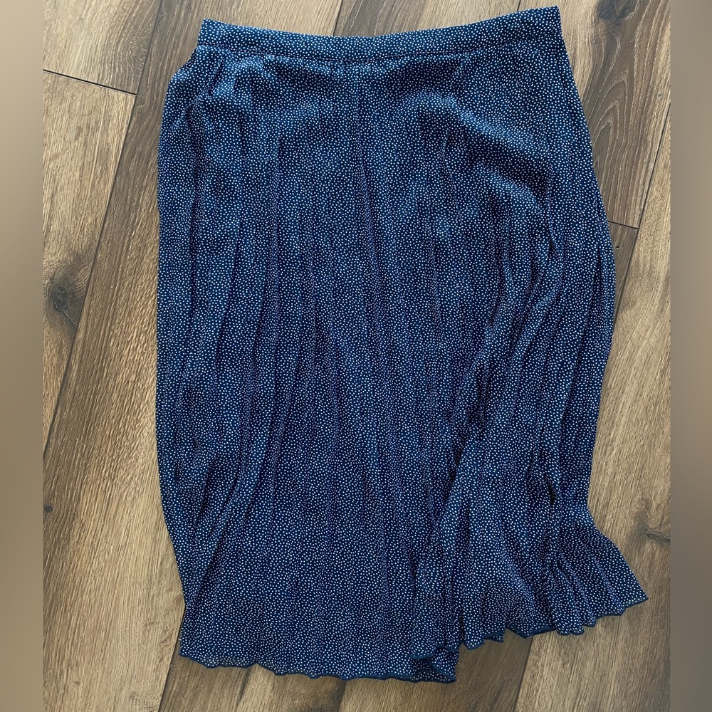 Abercrombie Midi Chiffon Pleated Skirt